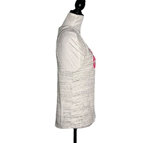 Bella Canvas Strong Athletic Woman Tank Heather Gray Pink Size Medium - Picture 5 of 8